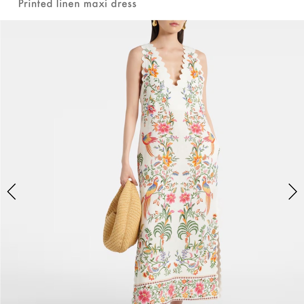 FARM Rio Floral Printed Maxi Dress - White and Multicolor